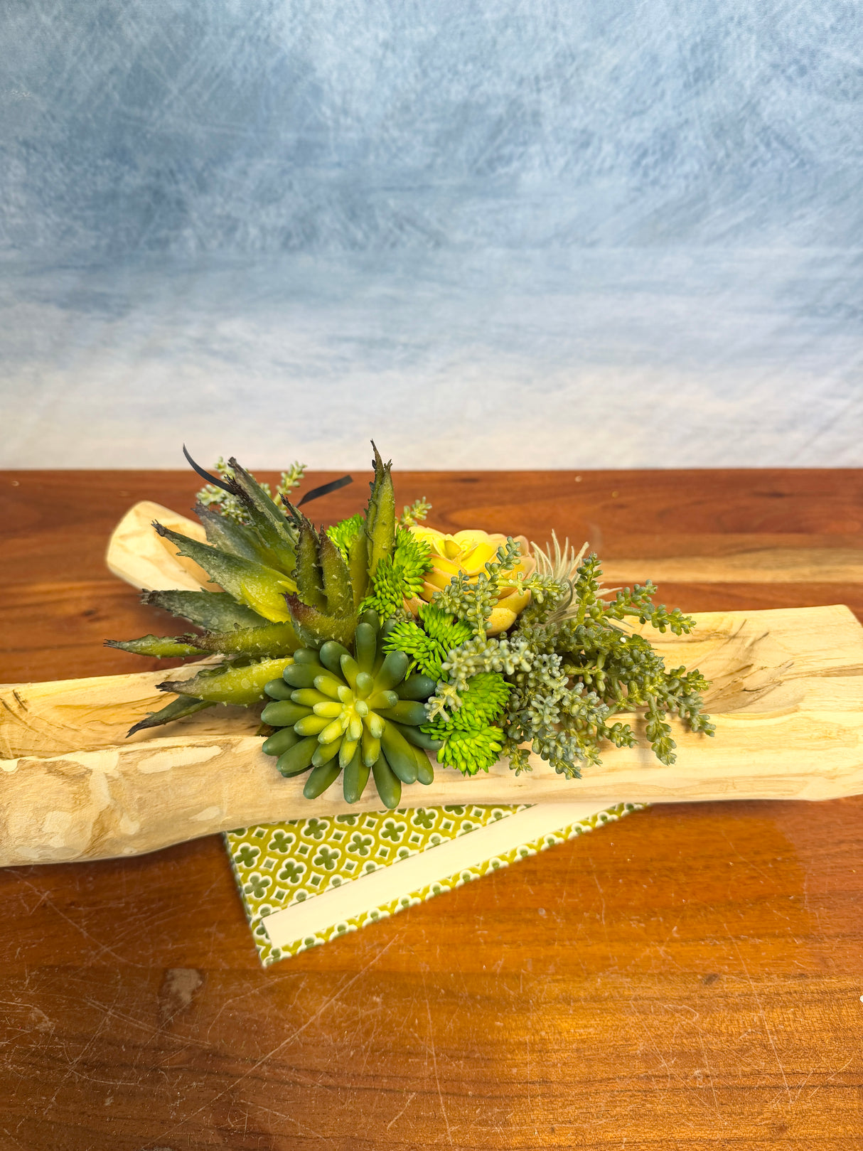 16" Succulent Woods Centerpiece