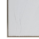 Bradenton White Leaves Wall Decor - Pickup Only