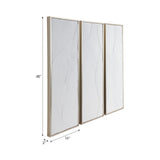 Bradenton White Leaves Wall Decor - Pickup Only