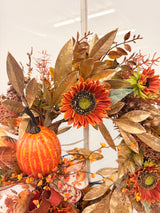 23" Pumpkin Porch Wreath