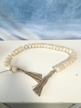 38" Ivory Resin Beaded Garland