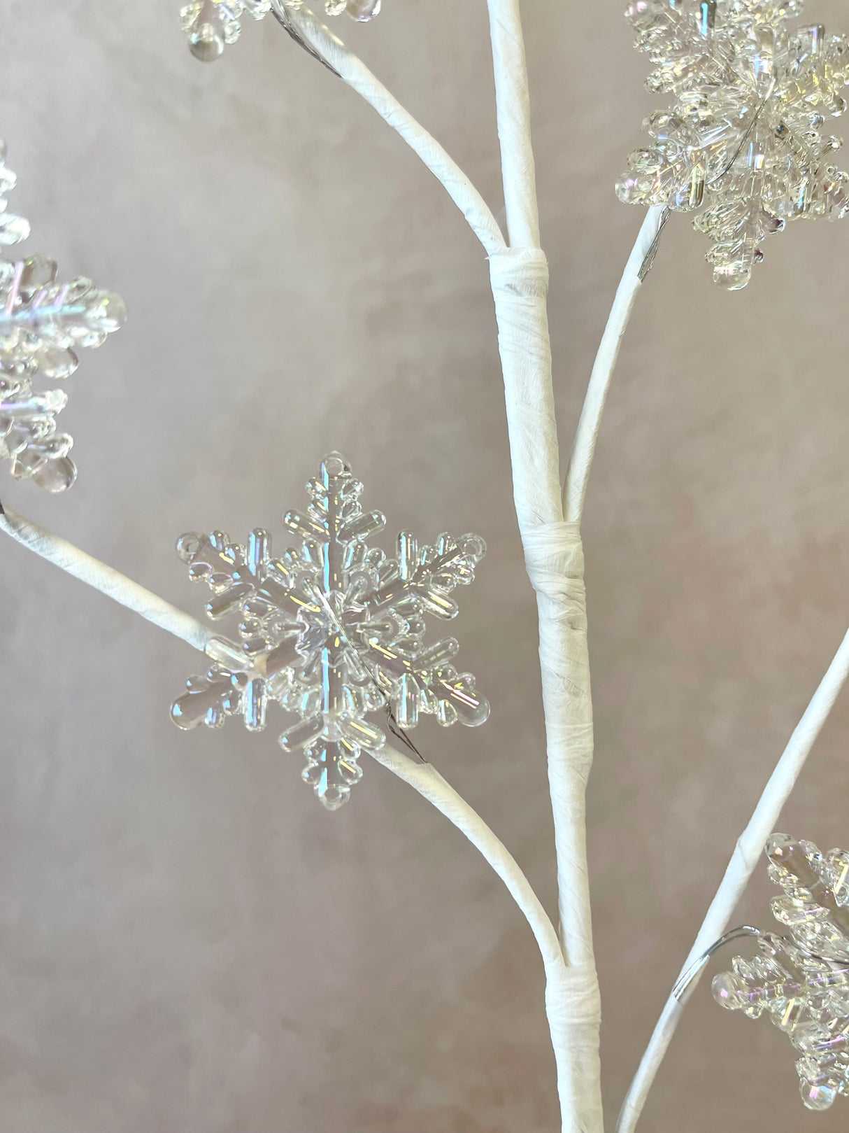 Opal Acrylic Snowflake Spray