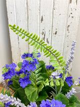 14" Violet Meadow Breeze Centerpiece