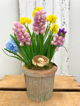 15" Spring In Bloom Centerpiece