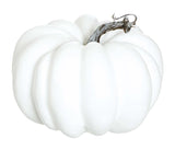 Faux cream sonya pumpkin 7 inch for farmhouse cottagecore fall home decor from Magnolias Home Decor