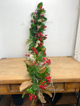 65" Berries And Pine garland