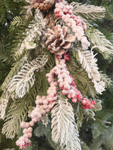 Red White Natural Snow Pine Berry Spray