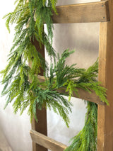 72" Real Touch Peaceful Pine Garland