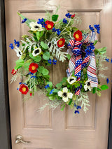 25" All American Patriotic Wreath