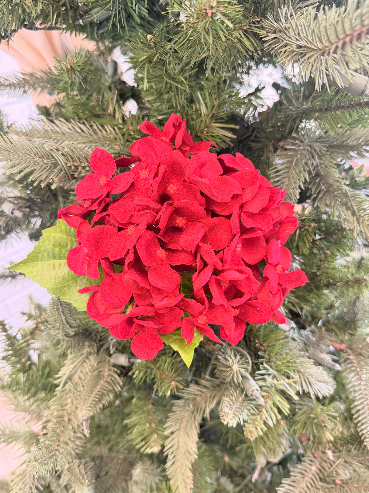 Red Royal Hydrangea Spray