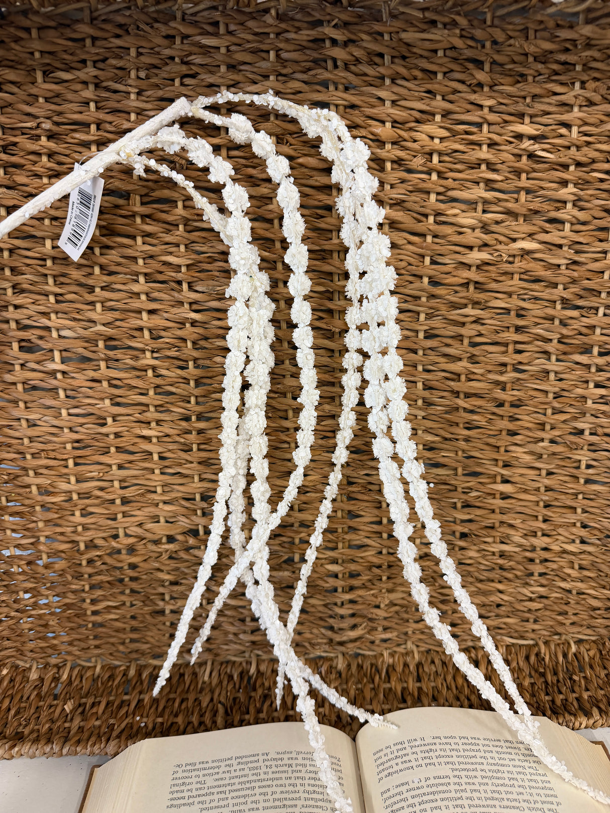 White Glitter Amaranthus Branch