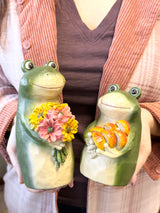 Flower Friend Resin Frog - 2 Sizes