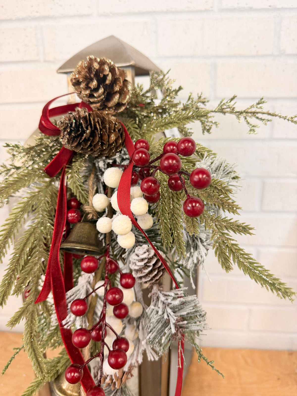 Winter Pine Lantern Swag Kit