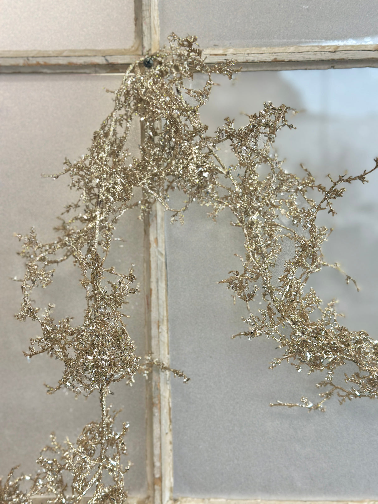 6' Sparkling Angel Fern Garland