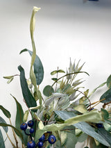 24" Eucalyptus Oats & Blueberry Wreath