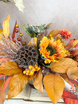 22" Picking the Pumpkin Centerpiece