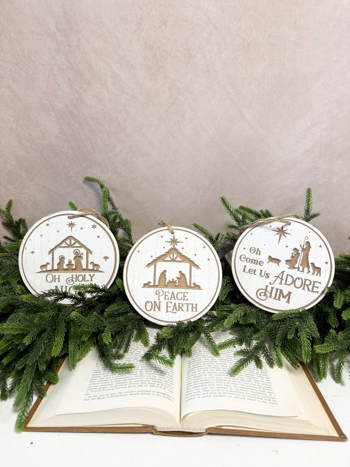 White O Holy Night Ornament -3 Styles