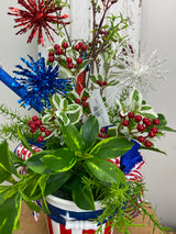 30" Berry Patriotic Porch Pot