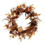 24" pinecone fall mixed wreath for farmhouse Fall home decor from Magnolias Home Decor