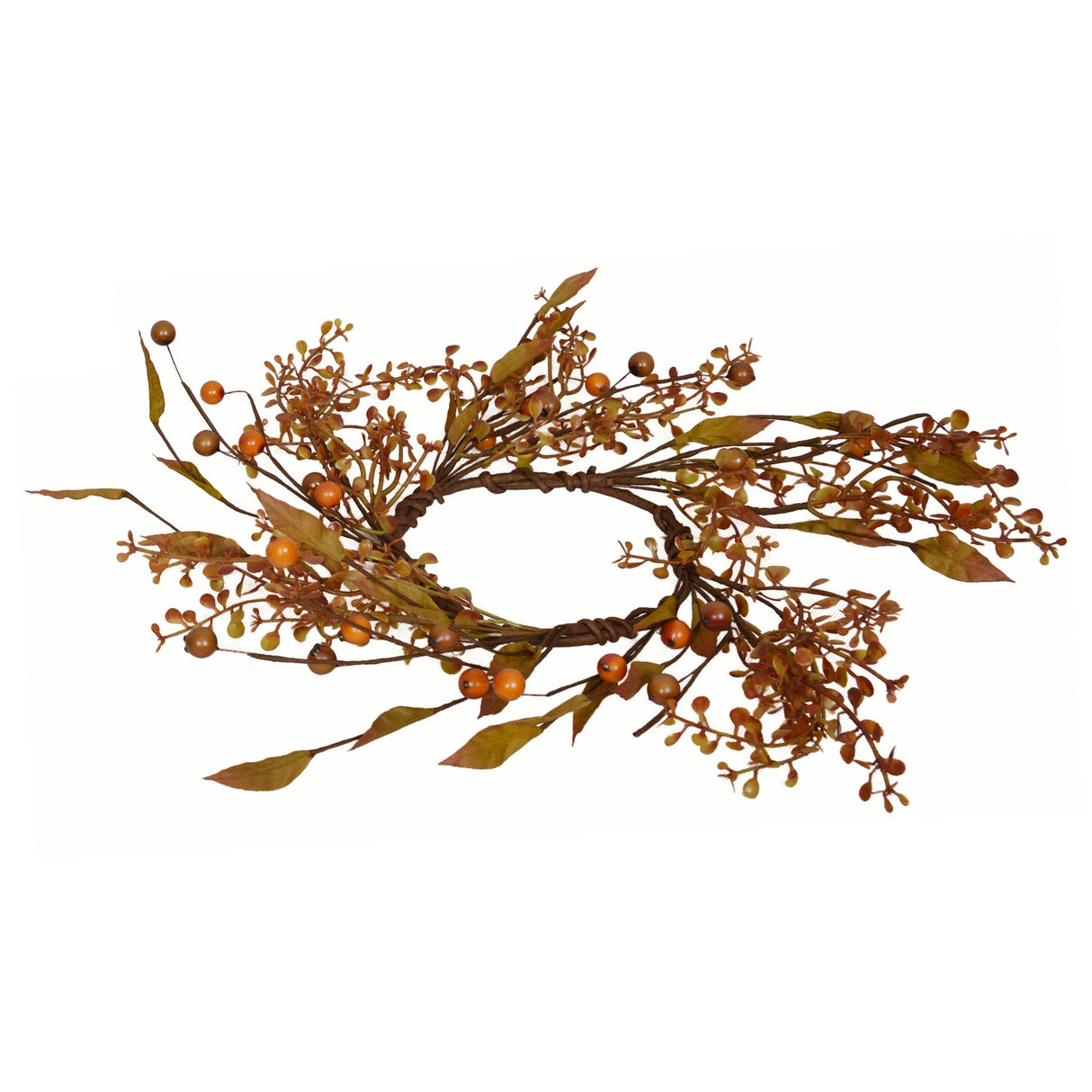 Fall Peppergrass & Berry Candle Ring