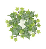 10" Frosted Green Ivy Candle Ring