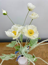 White Poppy Spray