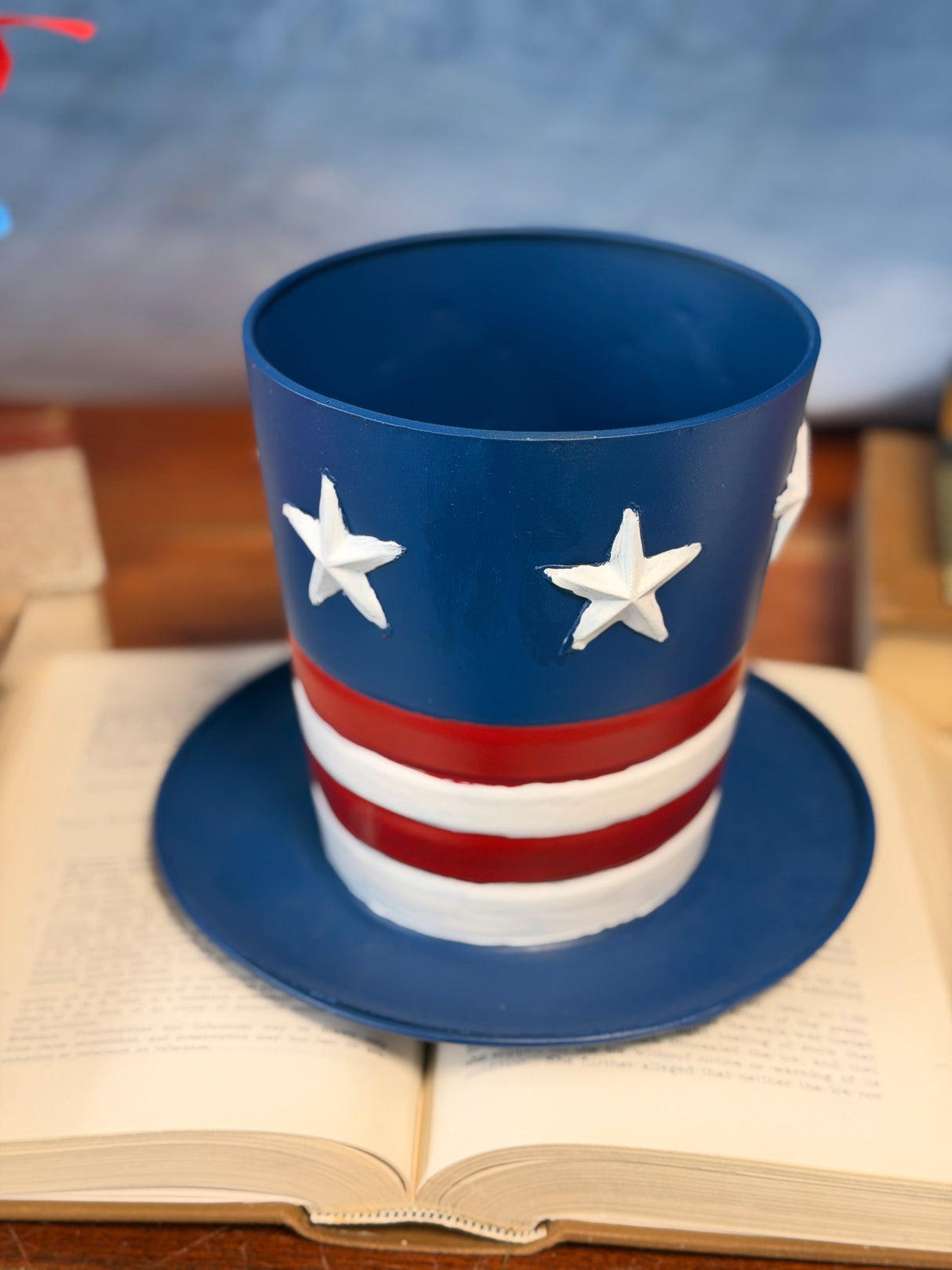 Patriotic Hat Planter - 2 Styles
