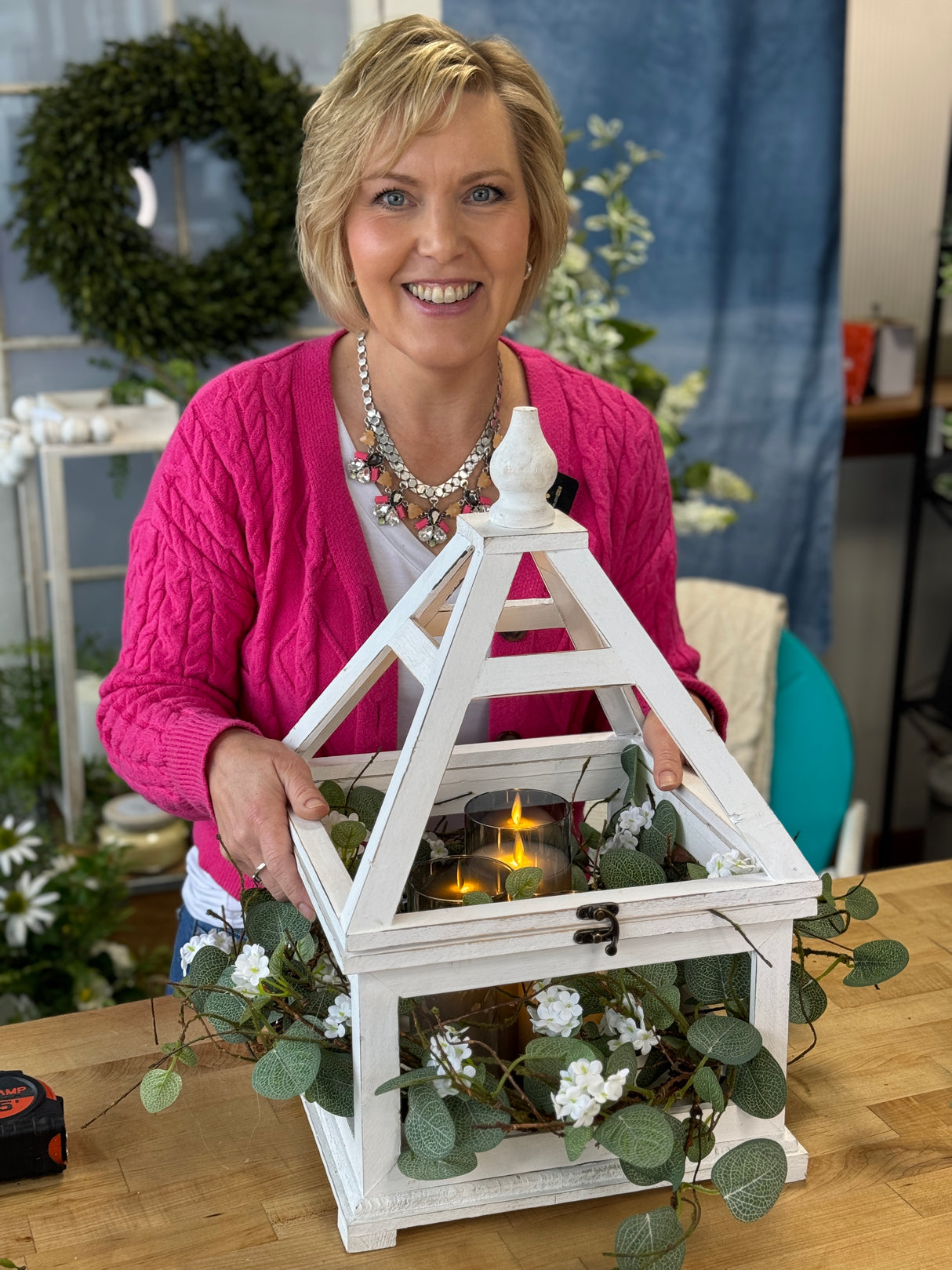 22" Celebrant Blossoms Wreath