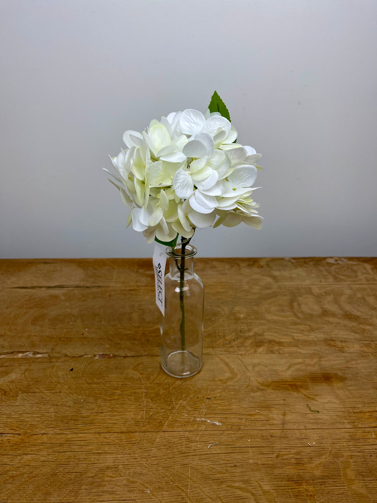 White Real Touch Hydrangea Pick
