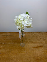 White Real Touch Hydrangea Pick