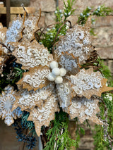 Elegant Gingerbread Poinsettia