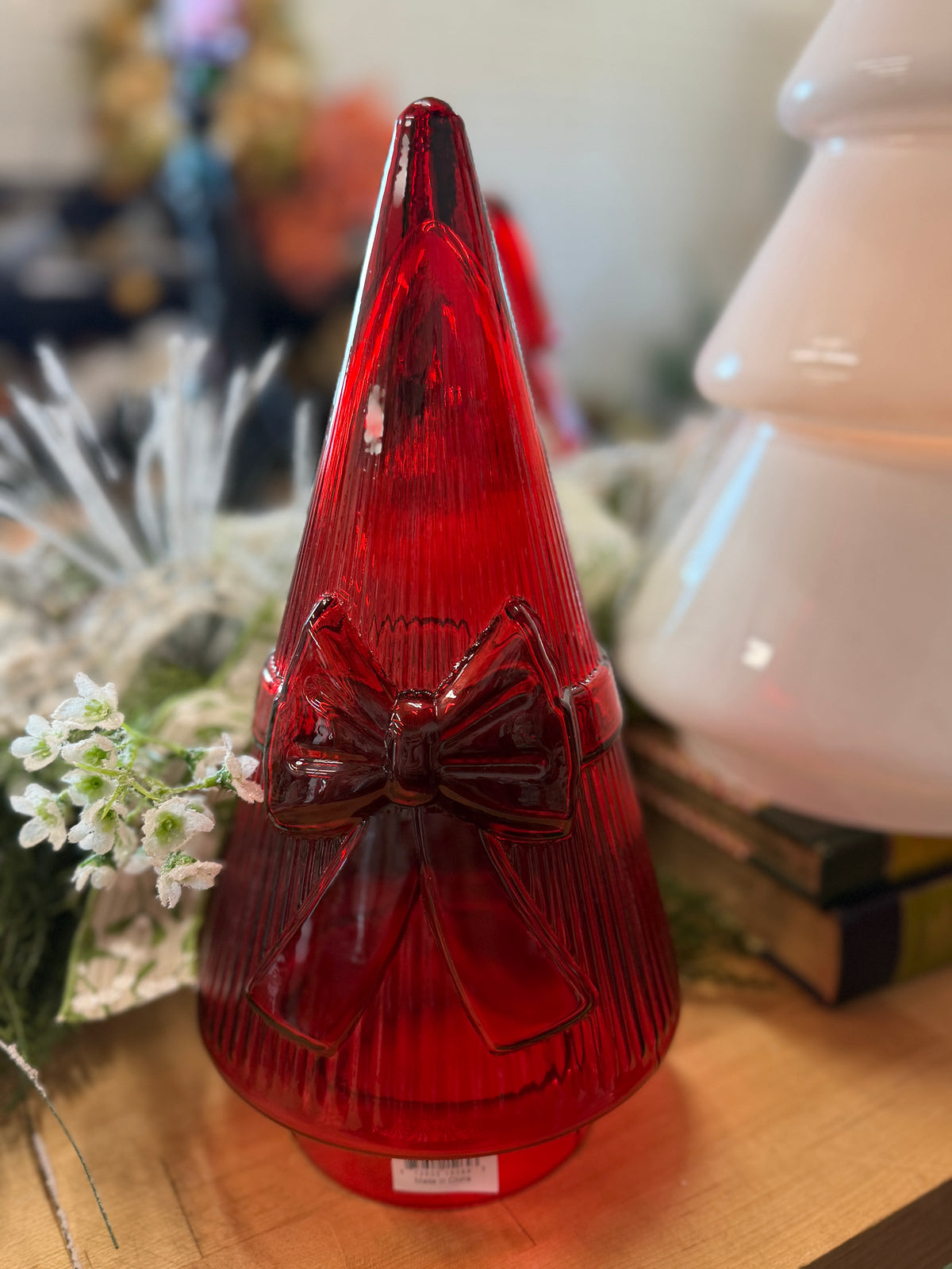 Alta Red Glass Christmas Tree