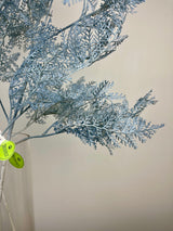Blue Frosted Fern Spray