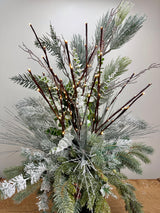 Outdoor Warm White Lighted Branch Set - Plug In