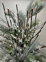 Outdoor Cool White Lighted Branch Set of 3