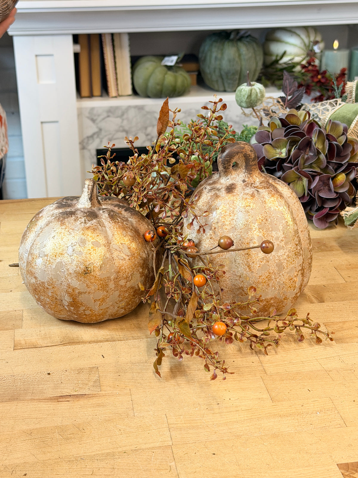 Aged Terracotta Pumpkin - 2 Styles