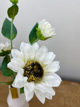 Blooming Cream Sunflower Spray