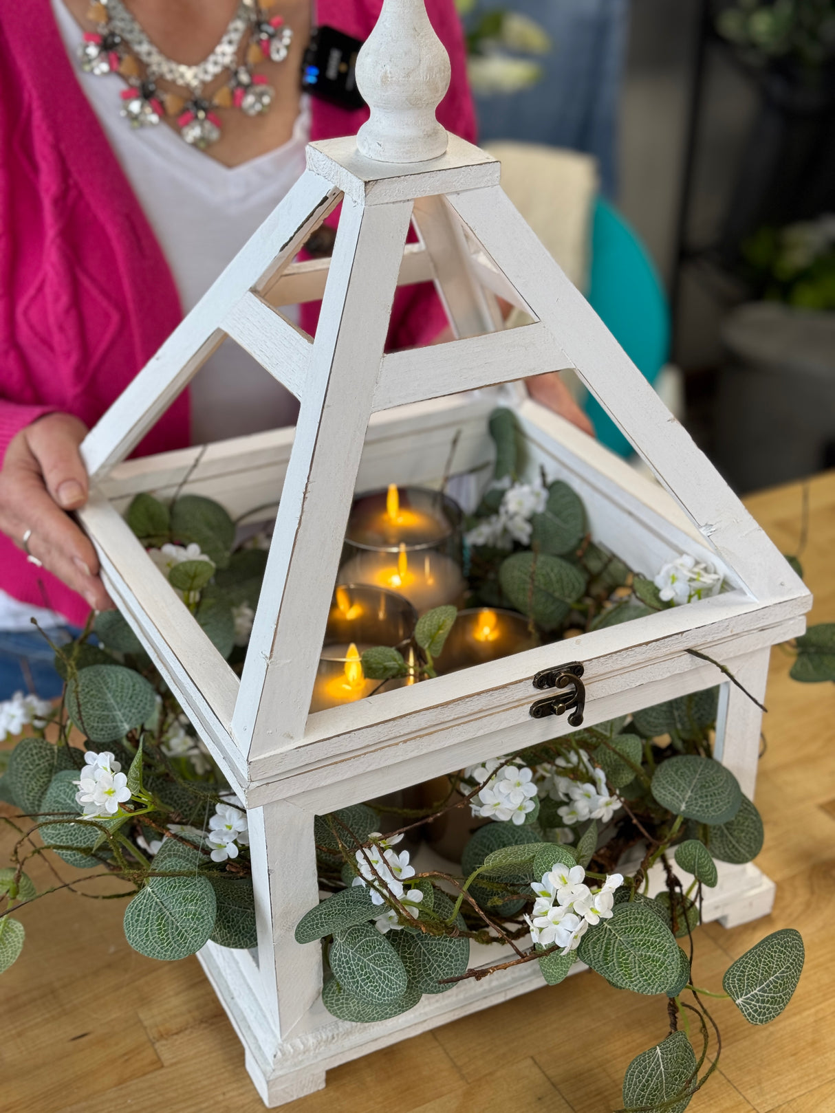 22" Celebrant Blossoms Wreath