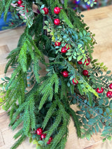 5' Real Touch Norfolk Pine Garland