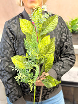 Magnolia Fern & Tea Leaf Spray