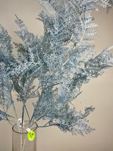 Blue Frosted Fern Spray