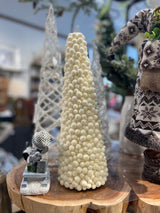 16" Pompom Cone Topiary Tree
