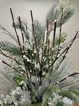 Outdoor Cool White Lighted Branch Set of 3