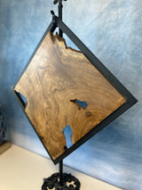 Teak Wood & Iron Wall Art