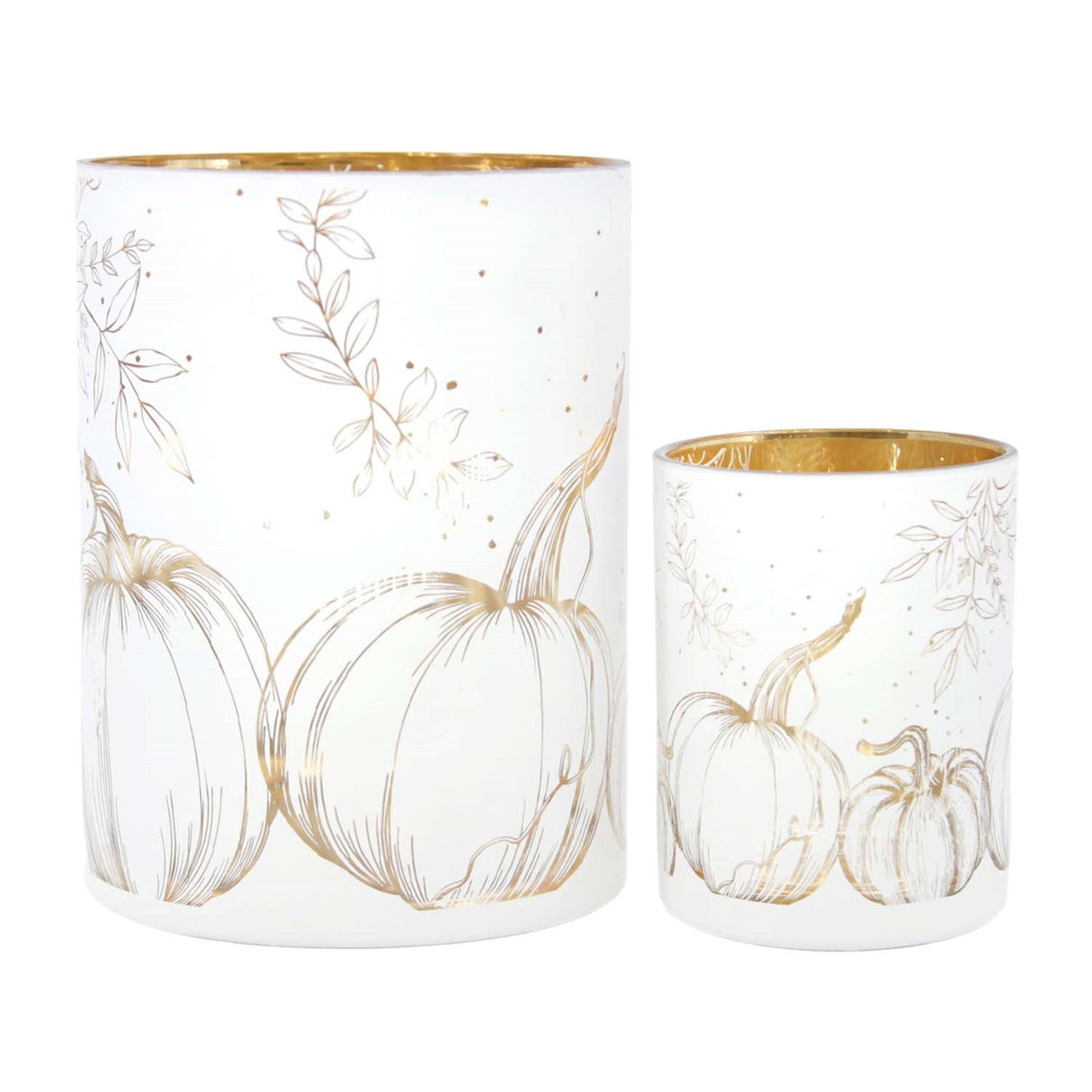 Fall Harmony Mercury Glass Jar - 2 Sizes