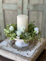 Cream Pedestal Plate