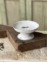 Cream Pedestal Plate
