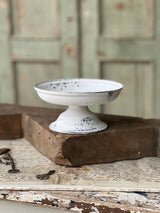 Cream Pedestal Plate