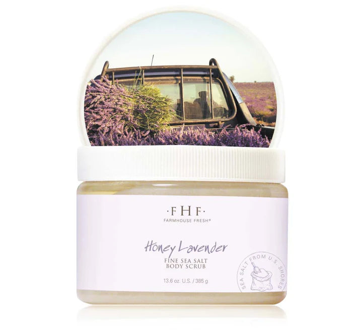 Honey Lavender Fine Sea Salt Body Scrub