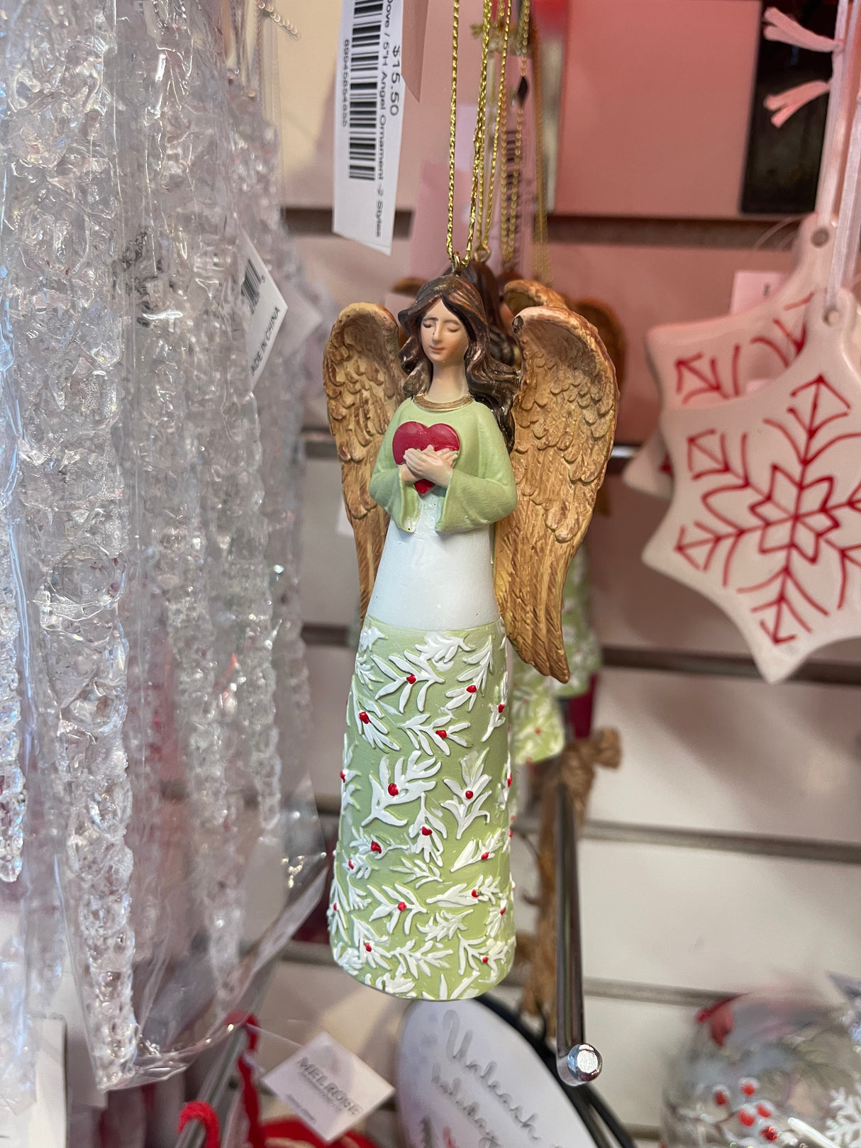 5"H Angel Ornament -2 Styles